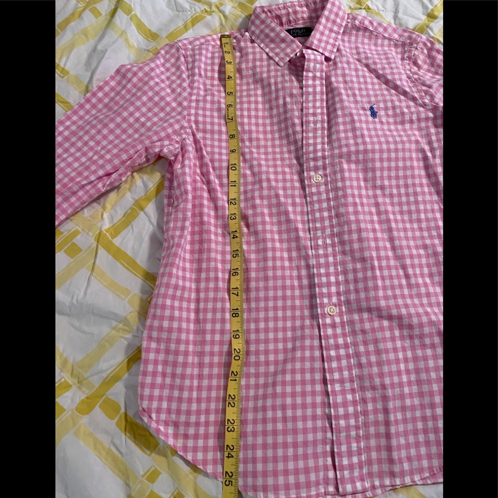 Ralph Lauren Pink Gingham Button Down Shirt - Picture 10 of 13